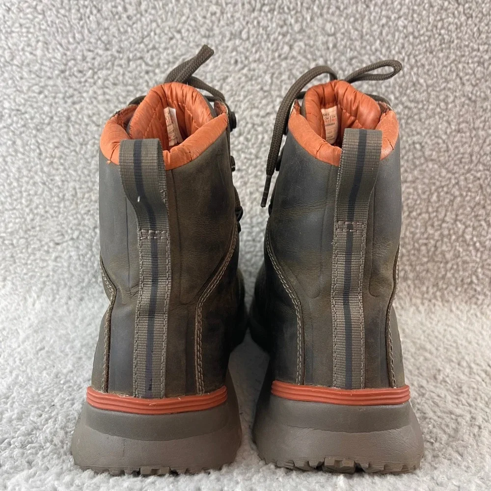 The North Face Thermoball‎ Versa Mens 11.5 Waterproof Leather Brown Hiking Boots